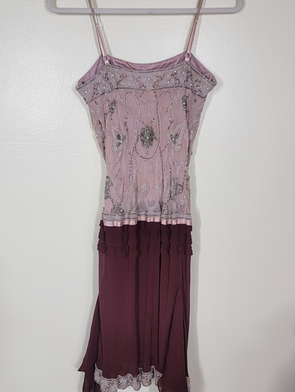 Vintage Silk Beaded Sue Wong Dress Size 6 - Picture 3 of 7